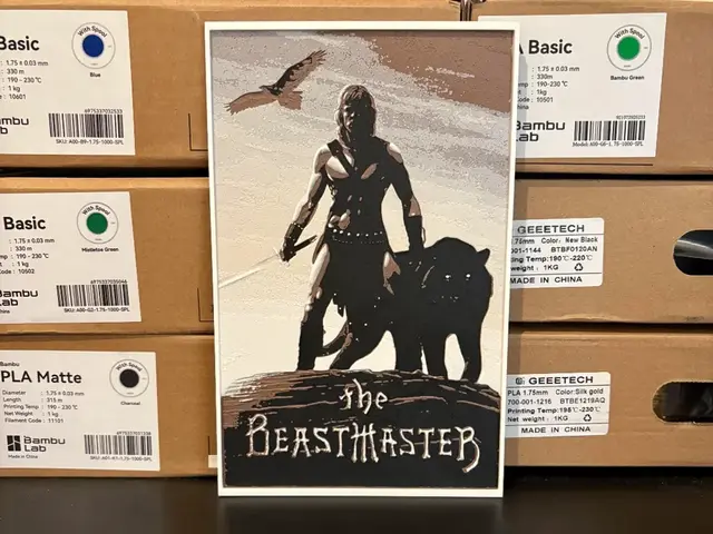 HueForge model: The Beastmaster Hueforge by Estiv