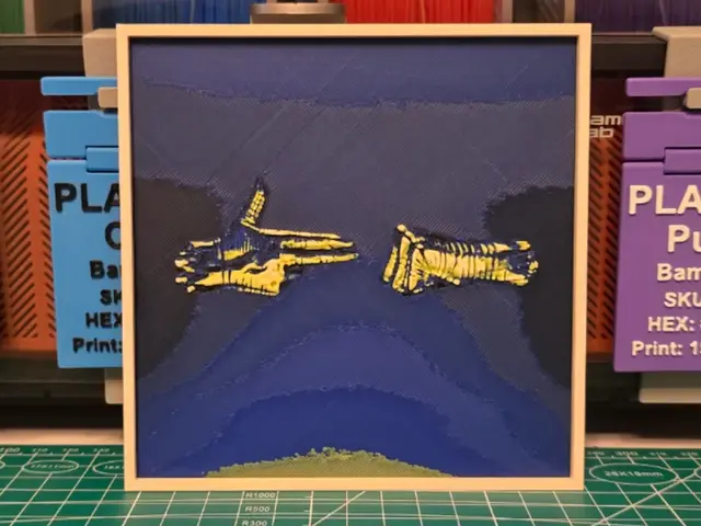 HueForge model: Run the Jewels 3 Album - Hueforge Art by Lumpy3D