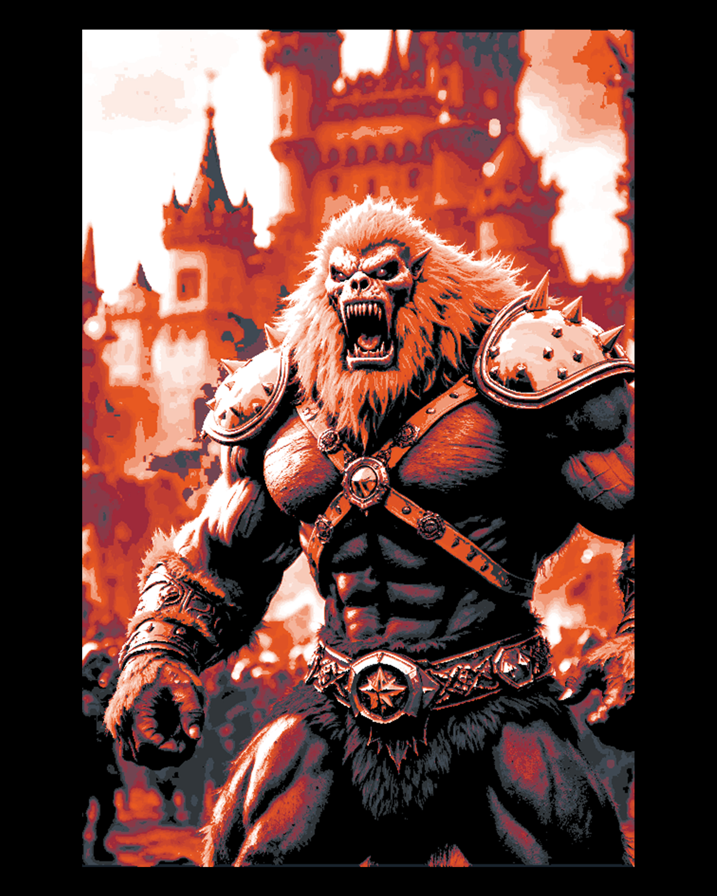 Evil Henchman Beast Man - Fan Concept art by BooneCo3d HueForge model: Evil Henchman Beast Man - Fan Concept art by BooneCo3d