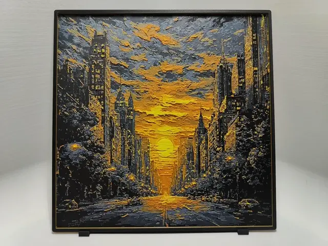 HueForge model: New York Sunset - Hueforge by BeaN