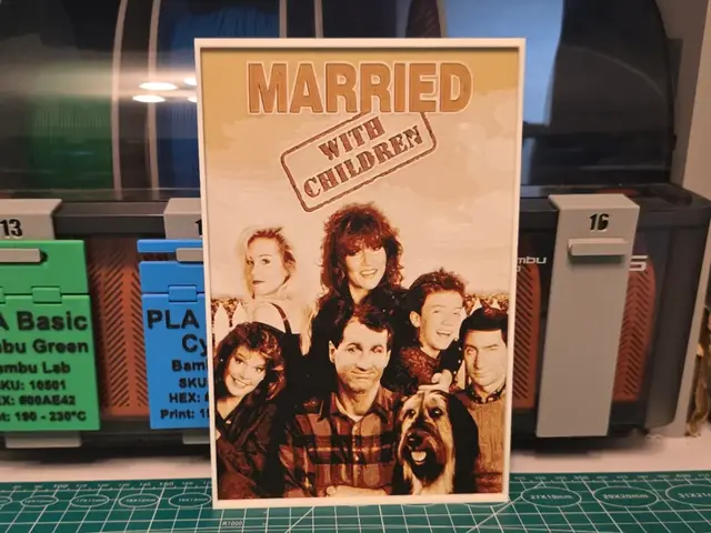 HueForge model: Married... with Children Show Poster - Hueforge by Lumpy3D
