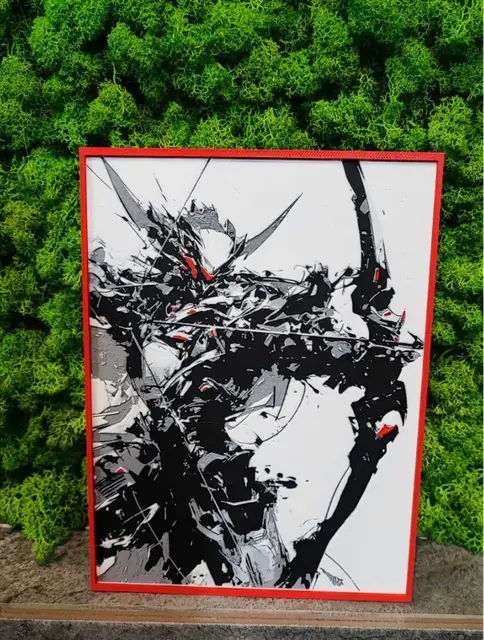 HueForge model: Mecha Archer by Garuda3D