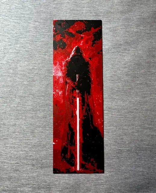 HueForge model: Sith Lord Red Lightsaber Hueforge Bookmark 2 sizes by Hey Ben