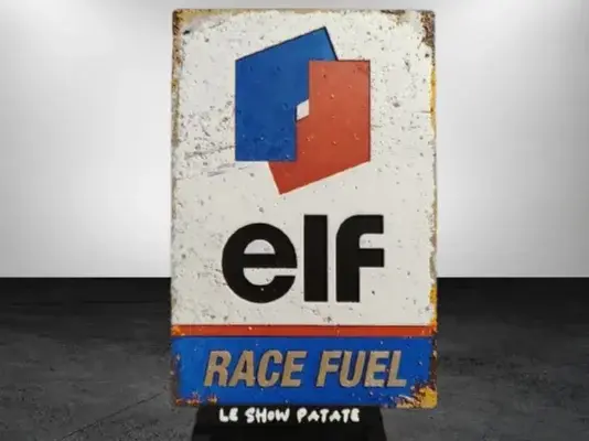 HueForge model: Plaque vintage Elf Race Fuel Hueforge by leshowpatate
