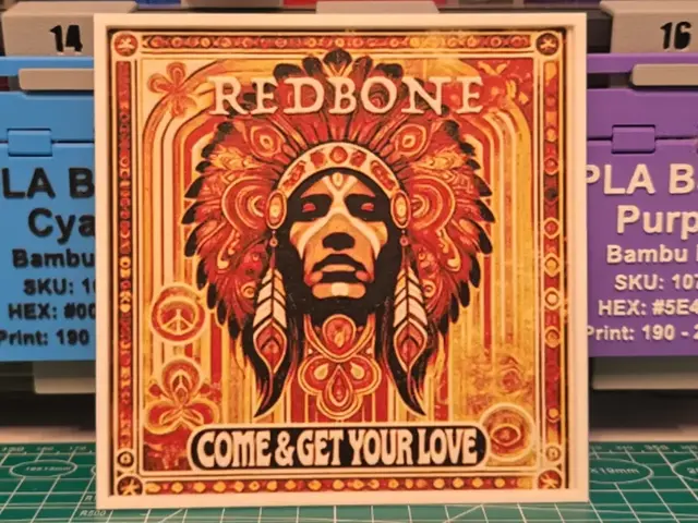 HueForge model: Redbone "Come and Get Your Love" - Hueforge Art by Lumpy3D