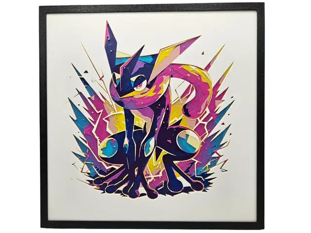 HueForge model: Greninja (Pokemon hueforge) by BusyKikiBee