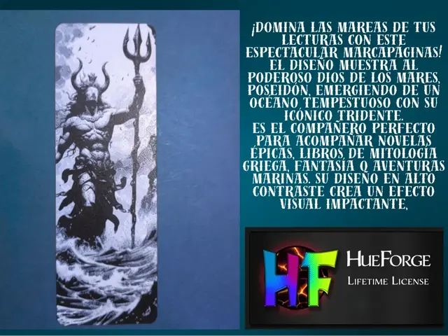 HueForge model: Bookmark Poseidon  v2 by FYTY112