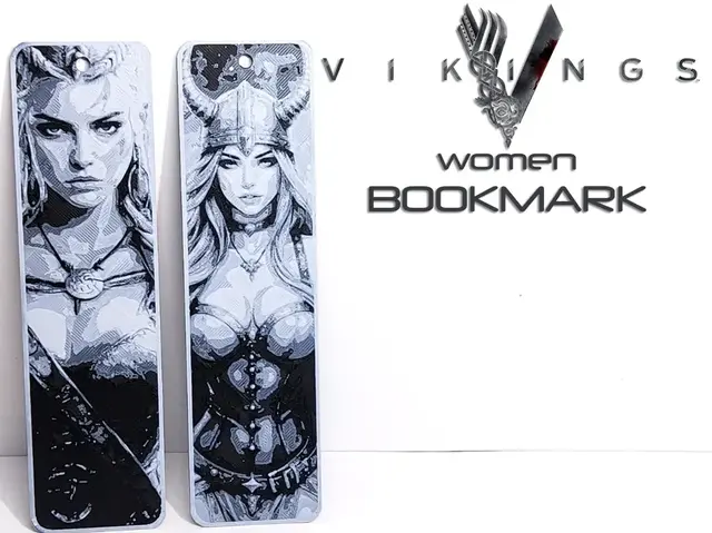 HueForge model: Vikings Women art bookmark by Danz