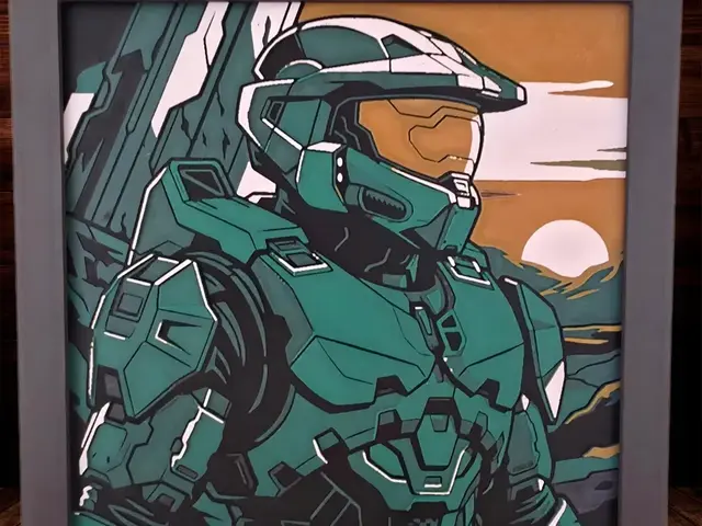 HueForge model: MasterChief - Halo by Side Quest Hues