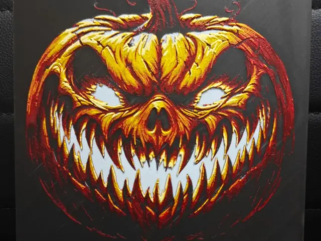 HueForge model: Horror Pumpking Halloween by TheHueforgeLady