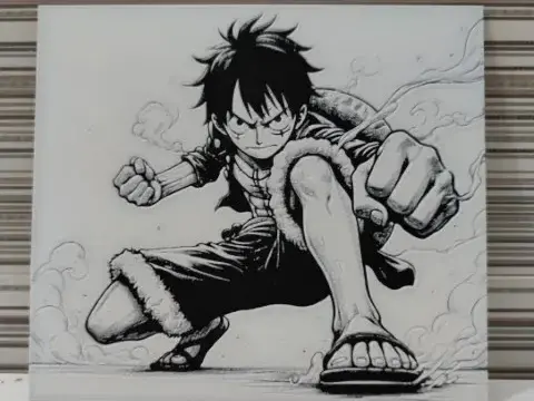 HueForge model: Hueforge - Monkey D. Luffy in Action by Litolunar