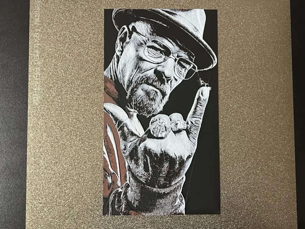 Breaking Bad Mr. White Hueforge by FantasyZ HueForge model: Breaking Bad Mr. White Hueforge by FantasyZ