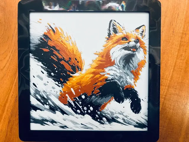 HueForge model: Fox in the Snow by JustBe 3D Printing