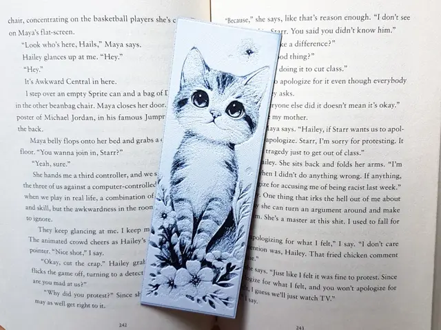 HueForge model: Bookmark, Sweet Cute Kitten by Dame Jo