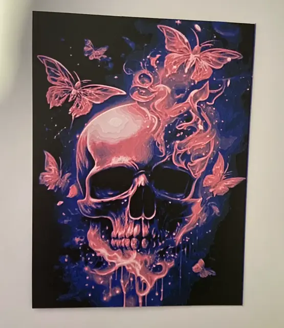 HueForge model: skull and butterfly by Morganja