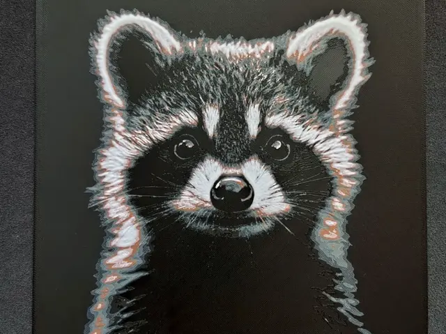 HueForge model: Racoon II. HueForge by fD.667