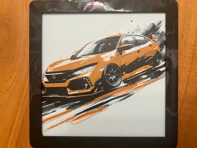 HueForge model: Honda Civic by JustBe 3D Printing