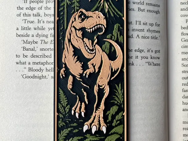 HueForge model: T Rex Bookmark by HexarHaus