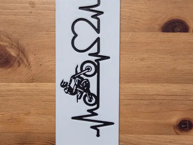 HueForge model: Love Motocross Bookmark by Morganja