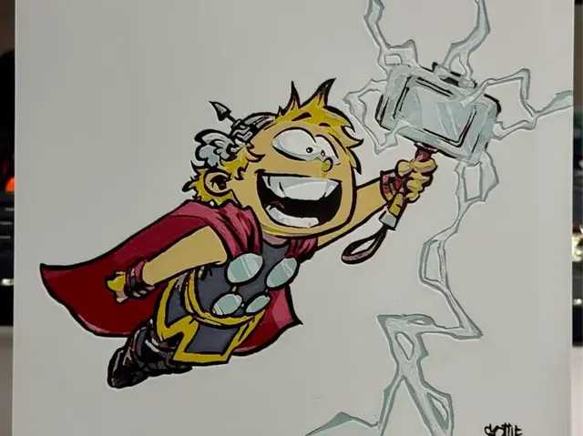 HueForge model: Thor Toddler Hueforge by Strata Prints