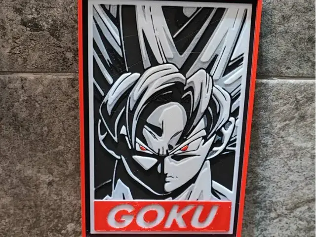 HueForge model: Goku by Garuda3D