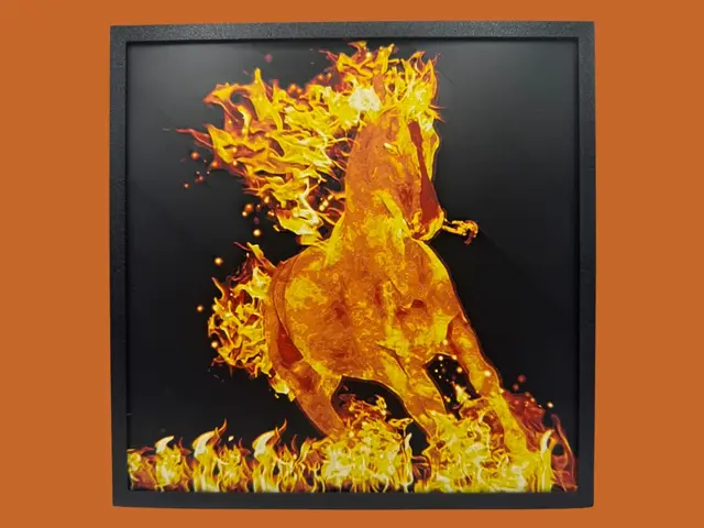 HueForge model: Pyrois - The Fire Horse by Canadian Gamer