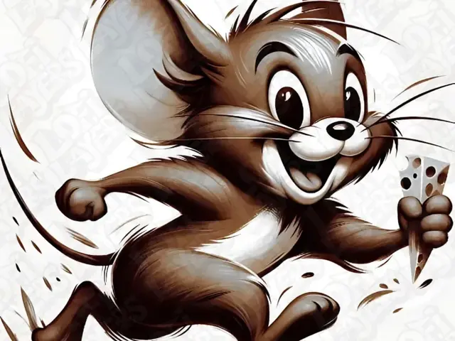 HueForge model: Jerry from Tom & Jerry Hueforge by LoFi Layers
