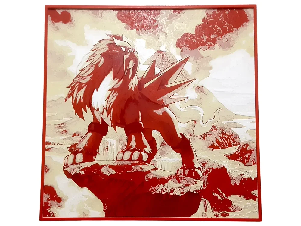 Entei Hueforge Pokemon Legendary Beast Fire Gen2 by Elsie Moonshadow HueForge model: Entei Hueforge Pokemon Legendary Beast Fire Gen2 by Elsie Moonshadow