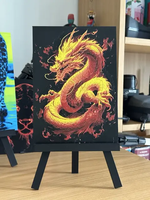 Chinese dragon gold HueForge