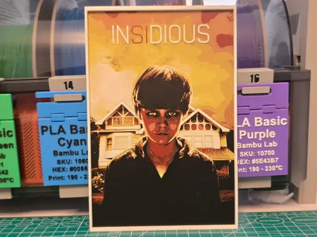 HueForge model: Insidious Movie Poster - Hueforge Art by Lumpy3D