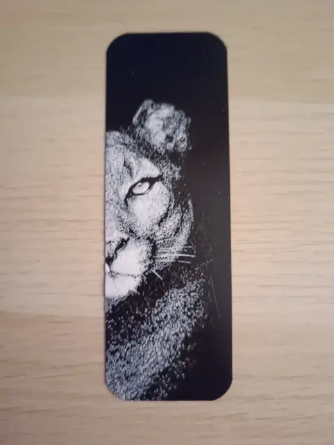 HueForge model: Lioness Bookmark by Atrus Design
