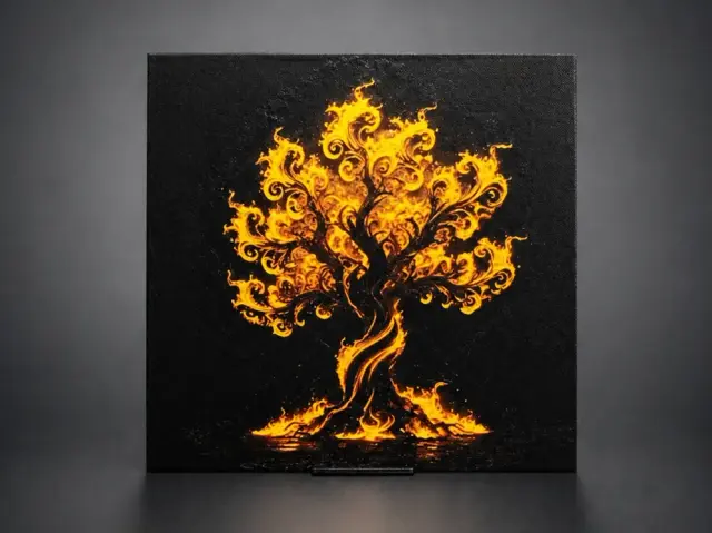 HueForge model: Tree of Flames by Aleksandr