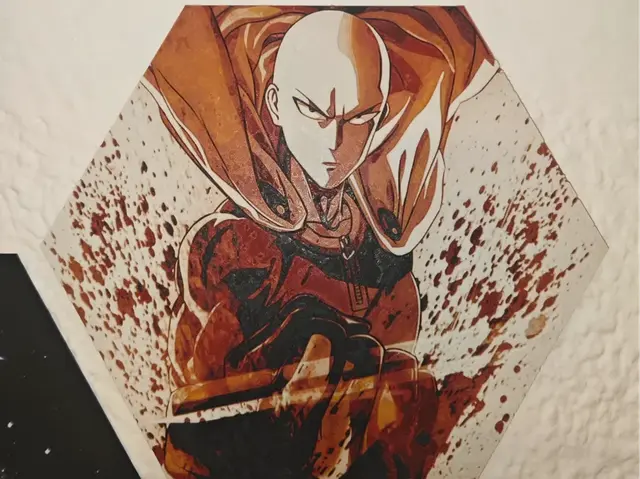 Hueforge Saitama (One Punch Man) Honeycomb Mode