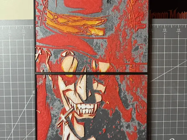 HueForge model: Hueforge poster 8x16 of Alucard from Hellsing by SBC Creations