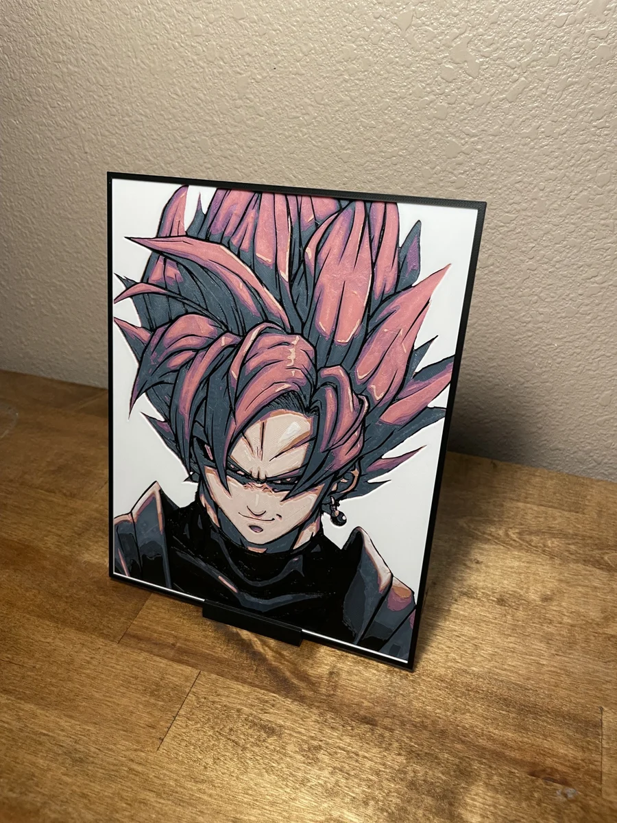 Goku - Super Saiyan Rose by Cloudy Nostalgia HueForge model: Goku - Super Saiyan Rose by Cloudy Nostalgia