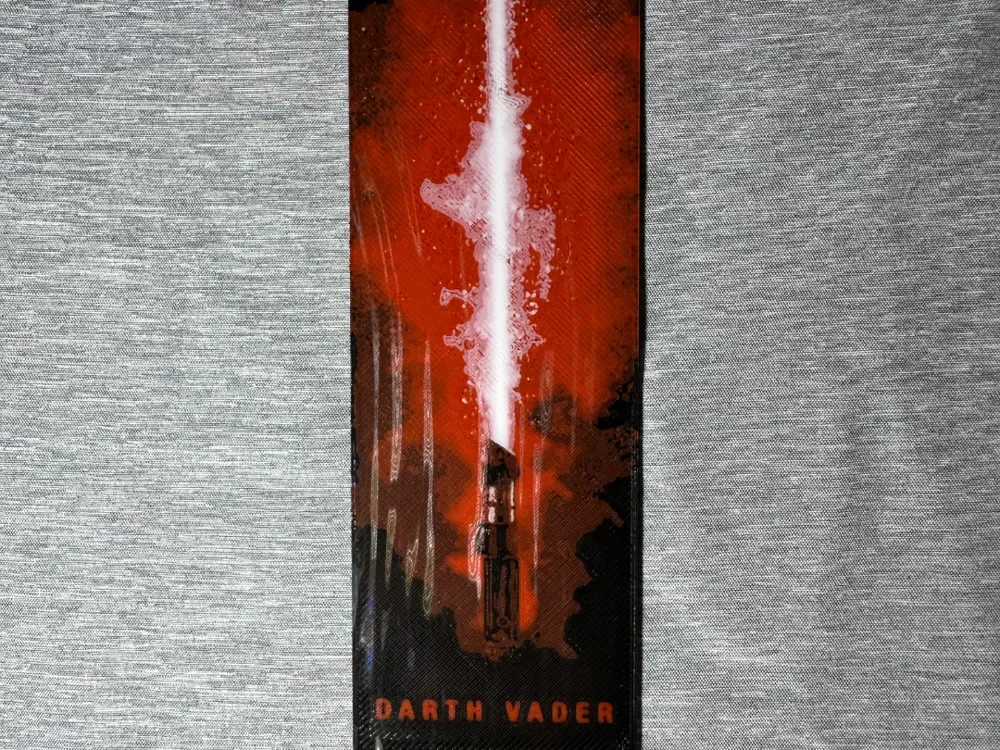 Darth Vader Light Saber Bookmark - Flatforge by Hey Ben HueForge model: Darth Vader Light Saber Bookmark - Flatforge by Hey Ben