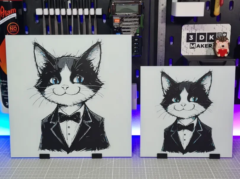 Gentleman Tuxedo Cat – Hueforge – 4 Colors by Montoya Maker HueForge model: Gentleman Tuxedo Cat – Hueforge – 4 Colors by Montoya Maker