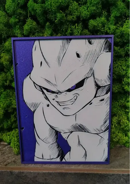 HueForge model: Buu (any color) by Garuda3D