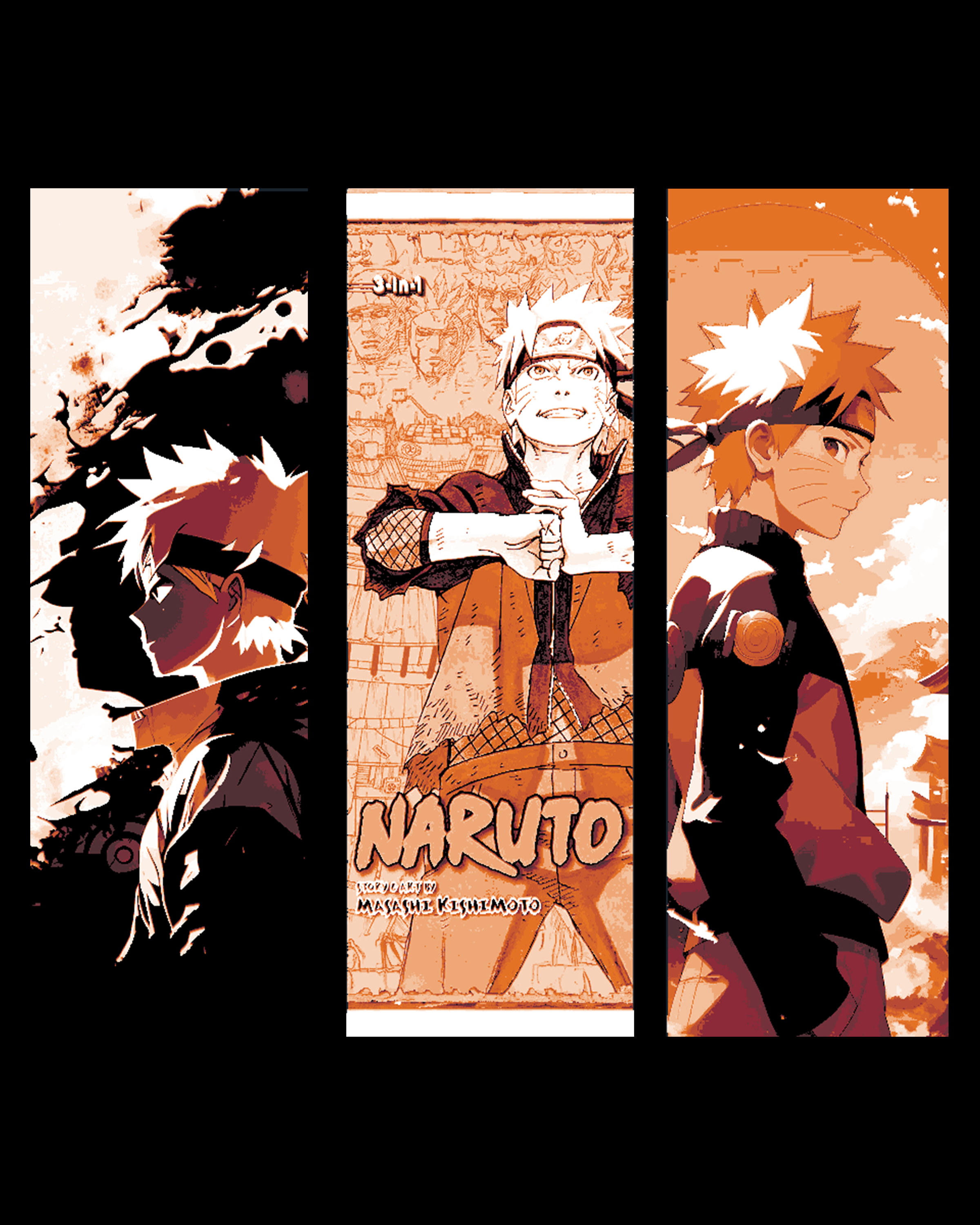 Fan Art Stylization of the Anime/Manga Naruto and its Hero - Set of bookmarks by BooneCo3d HueForge model: Fan Art Stylization of the Anime/Manga Naruto and its Hero - Set of bookmarks by BooneCo3d