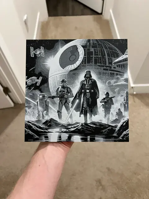 HueForge model: Star Wars Darth Vader Art Hueforge by RP47 Designs