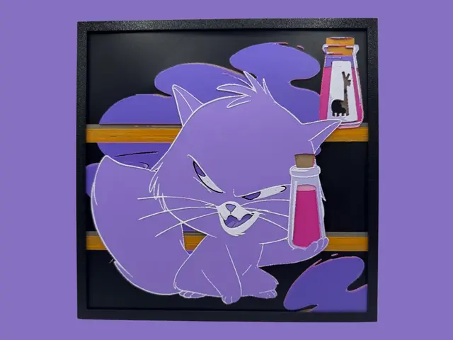 HueForge model: Yzma - Cat Form - Emperor's New Groove by Canadian Gamer