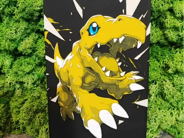 HueForge model: Agumon by Garuda3D