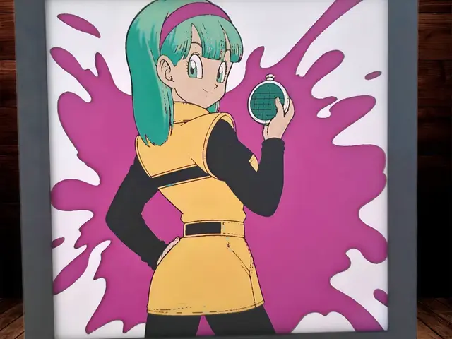 HueForge model: Bulma - Dragon Ball Z by Side Quest Hues