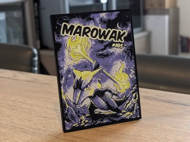 HueForge model: Alolan Marowak Pokemon Hueforge & Frame by Nextopia