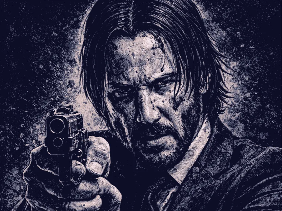 John Wick Hueforge by Hueforge Maker HueForge model: John Wick Hueforge by Hueforge Maker