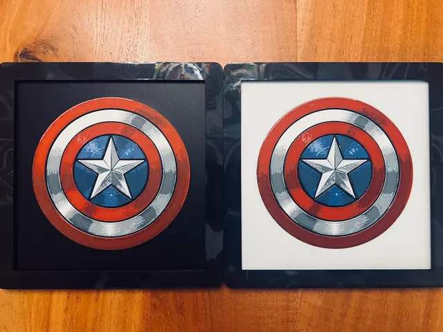 HueForge model: Captain America's Shield by JustBe 3D Printing