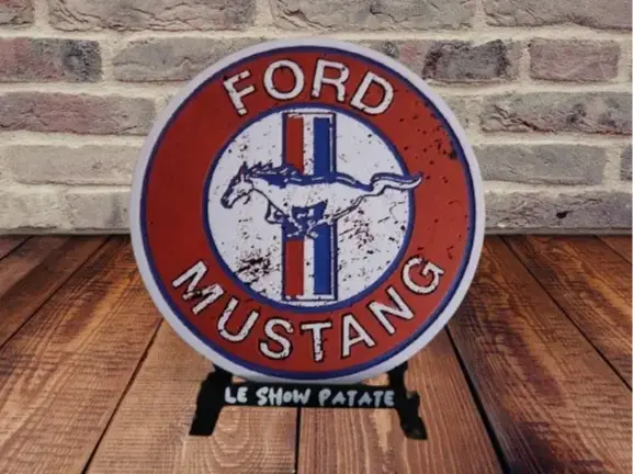 HueForge model: Plaque Vintage Ford Mustang Hueforge by leshowpatate