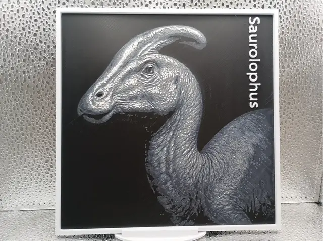 HueForge model: Saurolophus – Hueforge 3D-Printed Artwork by Borishotch Industries