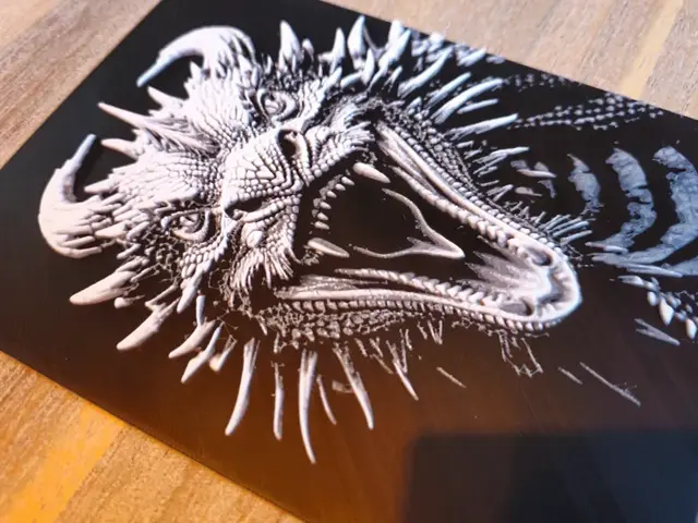 HueForge model: Dragon, Chroma canvas by BLUSH Designs