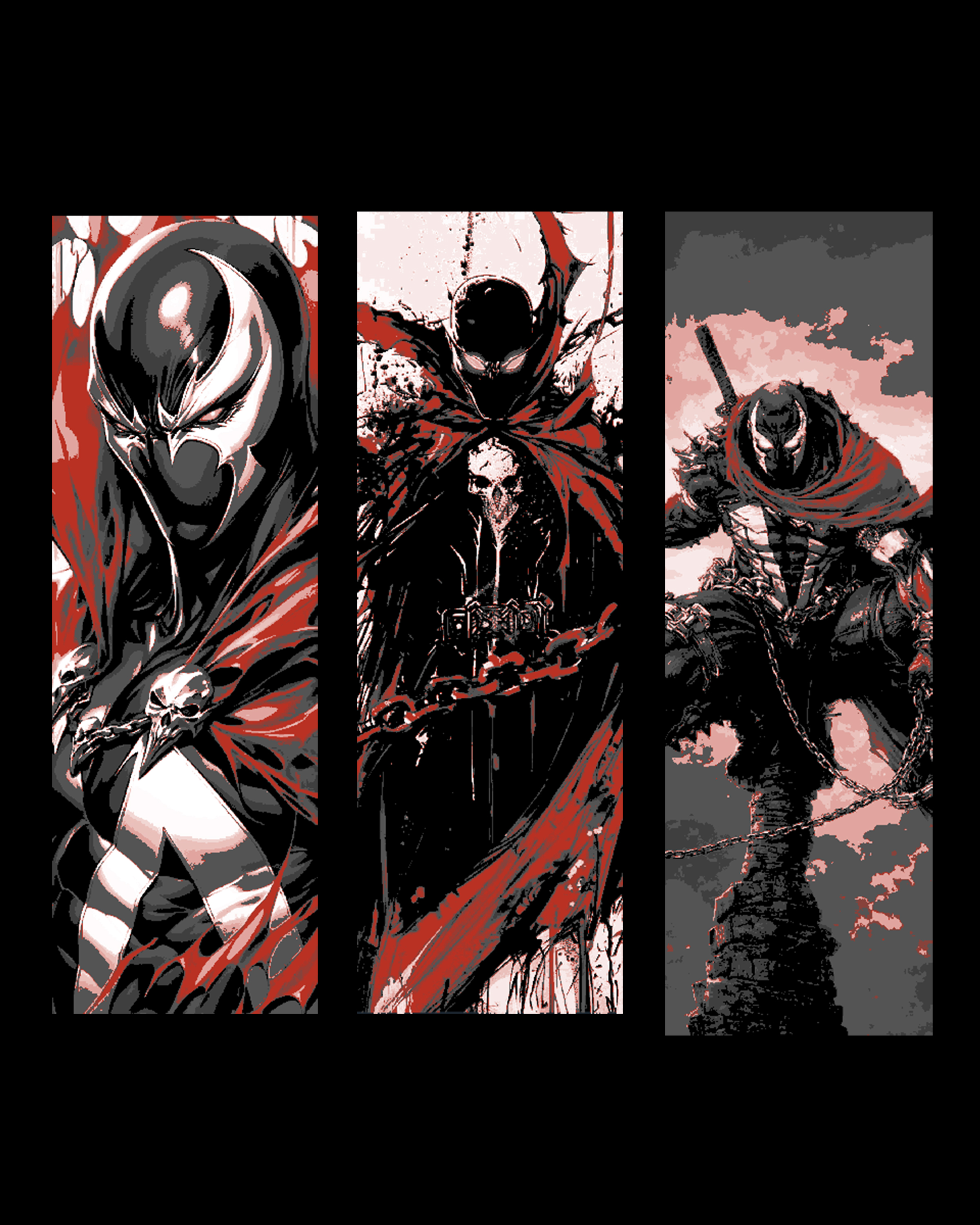 Fan Art Hueforge Designed Bookmarks of the Comic Character Spawn by BooneCo3d HueForge model: Fan Art Hueforge Designed Bookmarks of the Comic Character Spawn by BooneCo3d